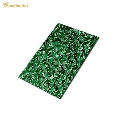 PVD Color Coating Mirror Water Ripple Stainles Steel Sheet Deocration Ceiling Office