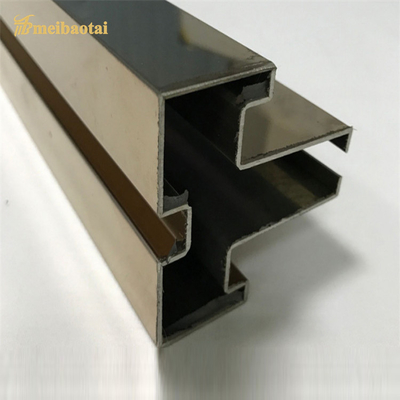 Irregular Shaped Grade 304 Stainless Steel Tile Trim Decorate Wall Edge