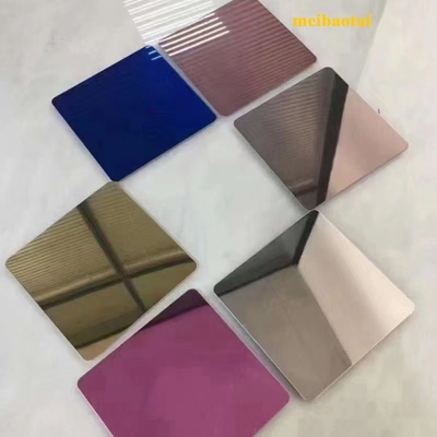 PVD Blue Mirror Color Sheet 201 304 Stainless Steel Plate EN Standard