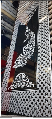 0.8MM Mirror Stainless Steel Etched  Sheet Decoration Elevator Plate