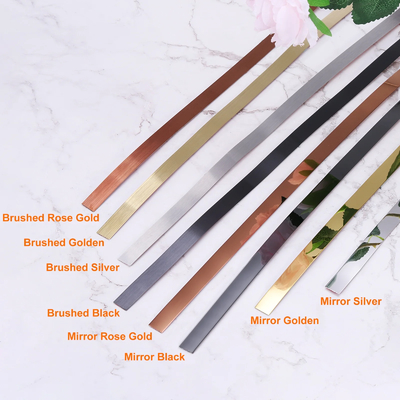 Rose Gold Mirror Metal Stainless Steel Adhesive Roll SS Tape