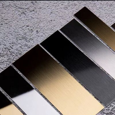 Popular Color Design Stainless Steel Tile Trim Adhesive Roll