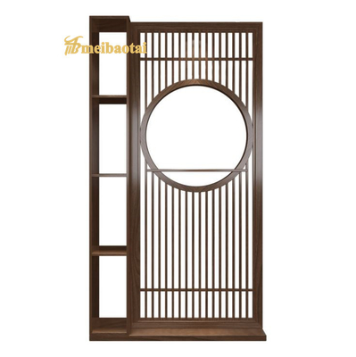 Ss304 201  Rose Gold Hairline Stainless Steel Room Divider Decoration Wall