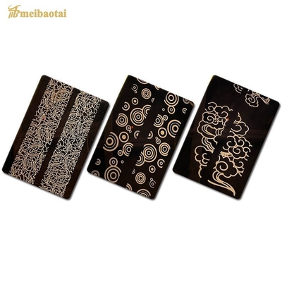 صفائح الفولاذ المقاوم للصدأ المصعد المعدني الأسود 1219x2438mm