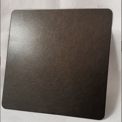 صفيحة فولاذ مقاوم للصدأ زخرفية مطلية باللون البرونزي بسماكة 0.65 مم مقاومة لبصمات الأصابع مع طلاء PVD