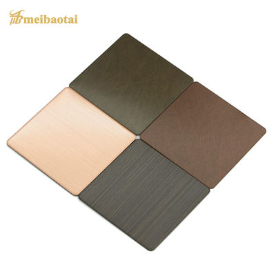 سعر جيد العتيقة النحاس الزخرفية الفولاذ المقاوم للصدأ ورقة معدنية ساندبلاستيد الاهتزاز الانترنت