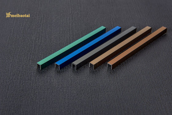 سعر جيد 304 الفولاذ المقاوم للصدأ بلاط تقليم U فتحة لون مرآة الانتهاء الحجم u6-u50 الانترنت