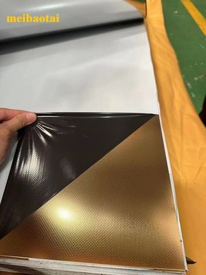 سعر جيد الصفحة الفولاذ المقاوم للصدأ الذهبية الملمعة مع النمط الانترنت