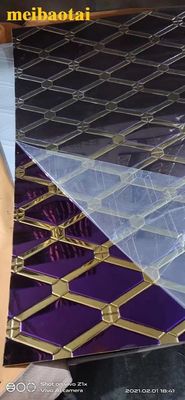 سعر جيد PVD طلاء اللون الفولاذ المقاوم للصدأ ورقة المعدن أربعة أقدام الانترنت