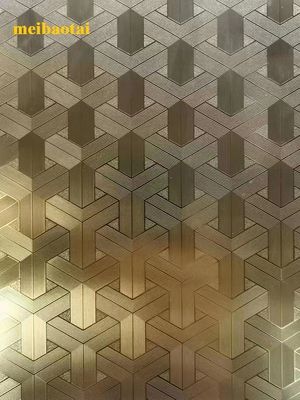 سعر جيد DIN 0.95mm ثقيلة ذهب مرآة حفر ورقة الفولاذ المقاوم للصدأ للخارج الانترنت