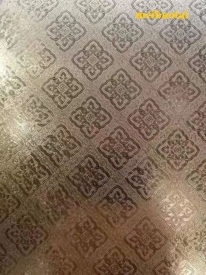 زجاج فضي محفور من الفولاذ المقاوم للصدأ مع 1 ملم سمك متوافق مع معيار دين
