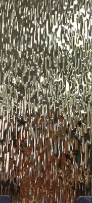 سعر جيد 201 304 تزيين طابع عسل القشرة أوراق الفولاذ المقاوم للصدأ الحائط ثلاثي الأبعاد الانترنت