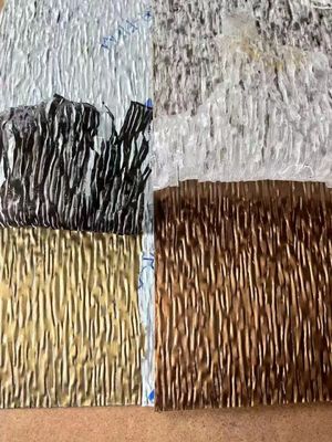 سعر جيد 0.65MM Pvd طلاء ملون صفيحة الفولاذ المقاوم للصدأ SS304 201 لوحة تزيين الانترنت