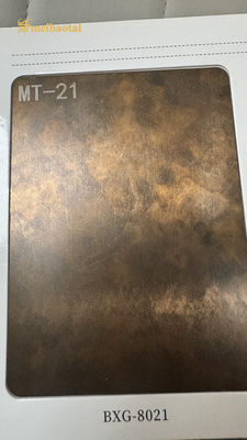 سعر جيد 304 برونزية عتيقة الزخرفية من الفولاذ المقاوم للصدأ أوراق الحائط الانترنت