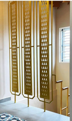 سعر جيد الفندق والمنزل الديكور الفولاذ المقاوم للصدأ غرفة فاصل في الذهب الوردي البرونز والذهب الألوان قابلة للتخصيص الأحجام والأنماط المتاحة الانترنت