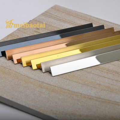 304 T Stainless Steel Profile T Shape Corner Tile Trim