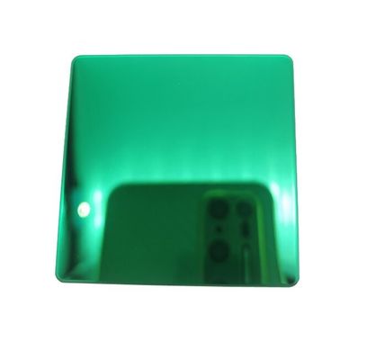 سعر جيد ورقة الفولاذ المقاوم للصدأ من PVD Green Mirror 304/201 الصف EN Standard Decorative Sheet الانترنت