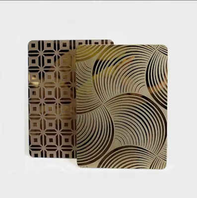 سعر جيد ألواح الفولاذ المقاوم للصدأ محفور بالليزر AISI القياسي 304 مقاس 1219 × 3048 مم للتطبيقات الزخرفية الانترنت