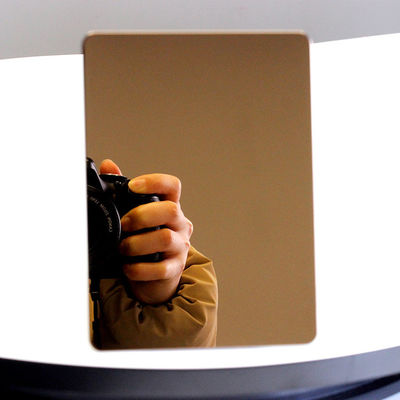 سعر جيد صفائح الفولاذ المقاوم للصدأ الزخرفية بلمسة نهائية ذهبية عاكسة للشوكولاتة الانترنت