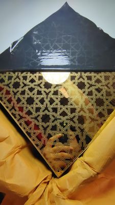 سعر جيد المرايا الذهبية النهاية الحفر ورقة الفولاذ المقاوم للصدأ 1.0mm سمك 1219x2438mm لوحة الديكور الانترنت