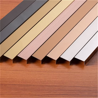 المصنع U Profile 304 الفولاذ المقاوم للصدأ U Tile Trim