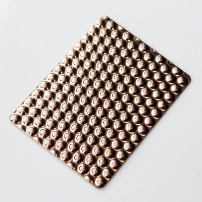 سعر جيد صفائح معدنية مزخرفة من الفولاذ المقاوم للصدأ بلون الذهب الوردي مختومة الانترنت