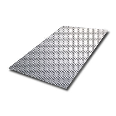 صفيحة الفولاذ المقاوم للصدأ الفضية البولندية المنسوجة بالفولاذ المقاوم للصدأ بسُمك 0.85 ملم وطول 3048 ملم لألواح الحائط الزخرفية