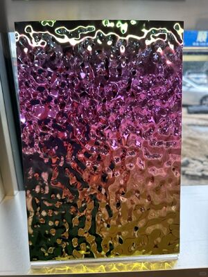 0.65mm سمك الفضة المرآة النهاية PVD صفيحة الفولاذ المقاوم للصدأ للسقف والجدار