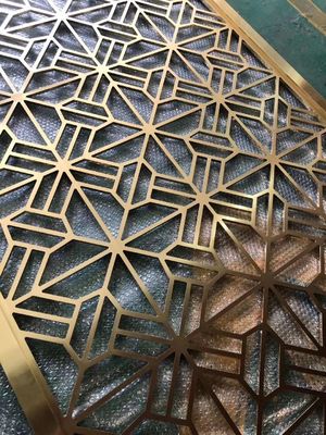 مقسم غرف من الفولاذ المقاوم للصدأ بقوة 30 ملم مع حجم مخصص لتزيين الفنادق