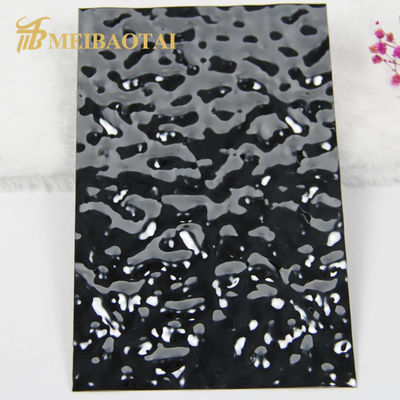 سعر جيد ورق الفولاذ المقاوم للصدأ الأسود المزخرف PVD المغطى بالماء 1219mmx2438mm حجم للحائط والسقف الزخرفي الانترنت