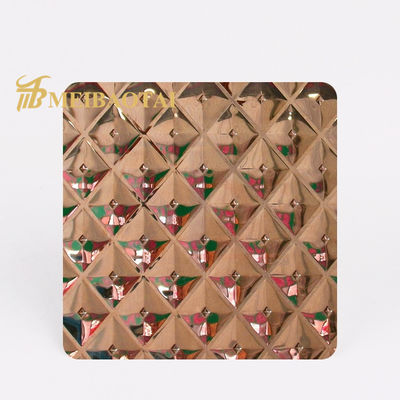 سعر جيد صفيحة ماسية من الفولاذ المقاوم للصدأ SS201 ، صفيحة فولاذية منقوشة 10 أقدام بسمك 0.75 مم الانترنت