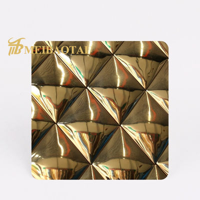 سعر جيد SS304 201 الذهب مرآة تنقش الفولاذ المقاوم للصدأ زخرفة الجدار ورقة اللون الانترنت