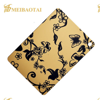 سعر جيد (بفد) لون طلاء مرآة (ستينلسّ ستيل) محفورا صفح 1219x2438mm الانترنت