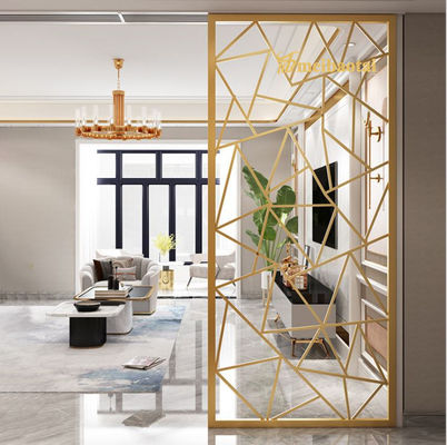 سعر جيد الليزر قطع الفولاذ المقاوم للصدأ جدار مقسم PVD المغلفة صلابة HV230 الانترنت