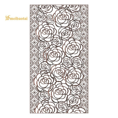 سعر جيد مرآة ملونة من الفولاذ المقاوم للصدأ غرفة شكل مربع مقسمة ديكور الفندق الانترنت