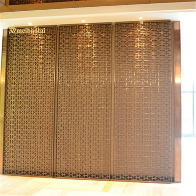 سعر جيد الحائط الشكل المقطوعة الفولاذ المقاوم للصدأ غرفة مقسمة ديكور الفندق الانترنت