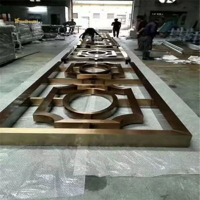 سعر جيد 201 304 مقسم غرف الفولاذ المقاوم للصدأ ديكور الفندق حجم قابل للتخصيص الانترنت