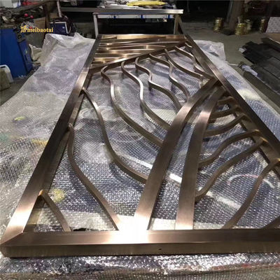 سعر جيد الديكور MBT البرونز النحاس الفولاذ المقاوم للصدأ غرفة مقسم 3.0mm سميكة الانترنت