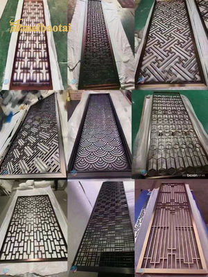 سعر جيد العديد من الأساليب الذهب الوردي البرونزي الذهبية اللون الفولاذ المقاوم للصدأ غرفة القسمة ديكور الفندق ، المنزل الانترنت