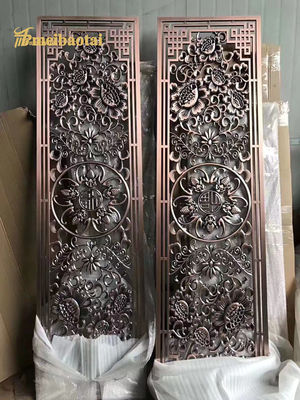 سعر جيد 201 304 قديمة البرونزية الديكور الفندقية الفولاذ المقاوم للصدأ قسم الغرفة الانترنت