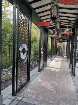 سعر جيد فواصل غرفة بإطار معدني أسود شعري PVD مطلية بمعيار DIN الانترنت