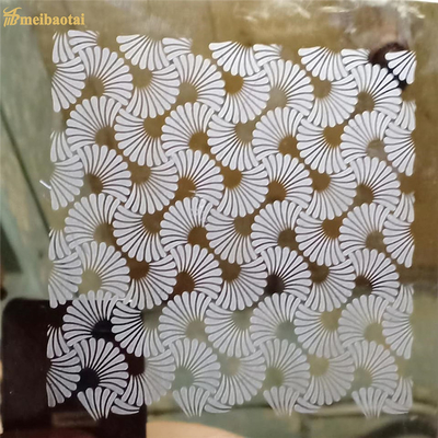 مرآة محفورة سمك صفائح الفولاذ المقاوم للصدأ 0.3-3.0mm زخرفة المصعد