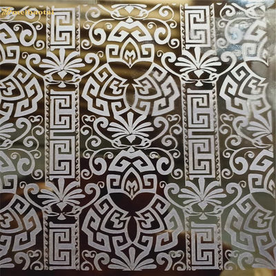 304 درجة مرآة حفر ورقة الفولاذ المقاوم للصدأ 1219x2438mm لتزيين المصعد