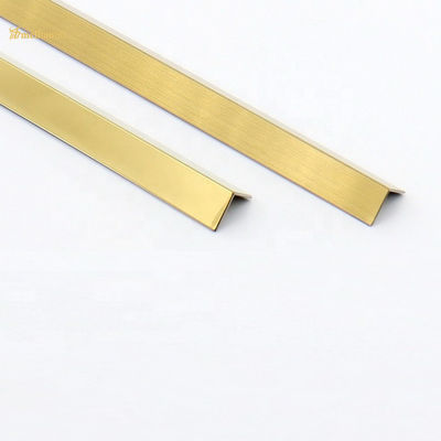 سعر جيد 2438mm الفولاذ المقاوم للصدأ لوحة الحائط تريم T الشكل روز الذهب اللون PVD الانترنت