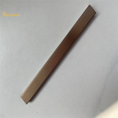 سعر جيد فتحة U الفولاذ المقاوم للصدأ بلاط تقليم 201304 الذهب الشمبانيا شعري إنهاء ملامح الانترنت