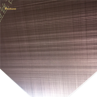 صليب برونزي مصقول من الفولاذ المقاوم للصدأ بخط شعري 1219x2438mm