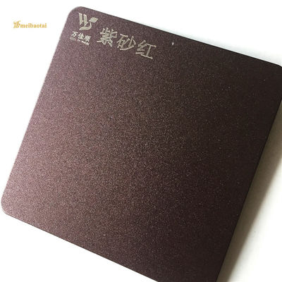 سعر جيد 201 ورق حائط مطبخ من الستانلس ستيل المصقول باللون البنفسجي والأحمر مضاد لبصمات الأصابع الانترنت